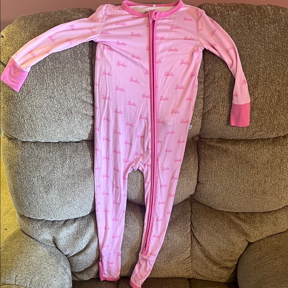 Barbie Pink Footies One Piece Sleepwear